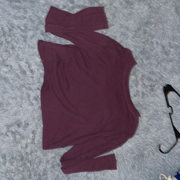 Long Sleeve Crop top, Size: XS, Color: Marron - Picture 2 of 2